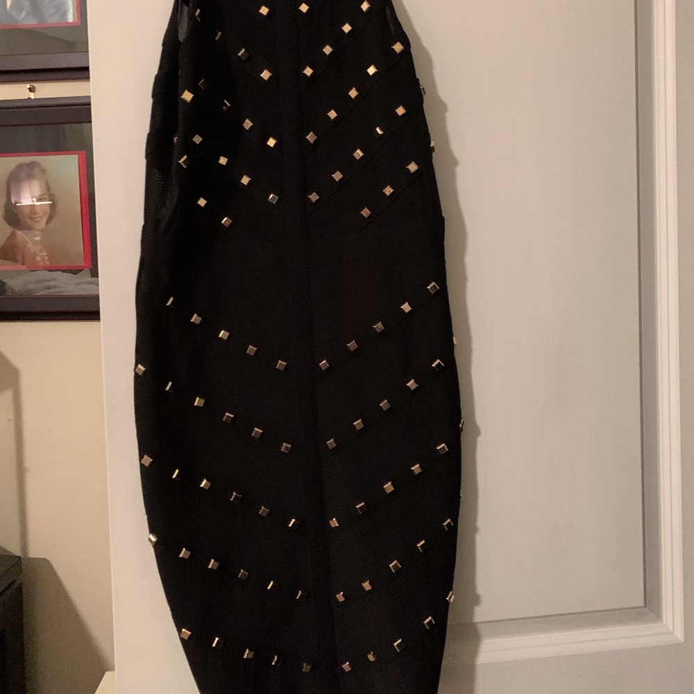 Bebe Stud & Mesh Banded Sleveless Dress - Picture 6 of 6